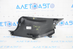 Door sill trim rear right Tesla Model Y 20- black, type 2, scratches