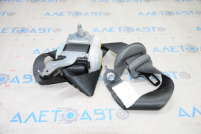Seat belt rear left 3 row Acura MDX 14-20 dark gray with gray fastener