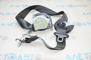 Seat belt rear left 3 row Acura MDX 14-20 dark gray with black fastener