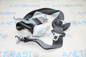 Seat belt rear left 3 row Acura MDX 14-20 dark gray with black fastener