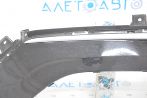 Right bumper grille Hyundai Santa FE Sport 17-18 rest usa, under fog lights, black gloss + chrome, sand, scratches