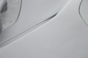 Door trim card front left Tesla Model Y 20 - black leather, without backlight, with suede insert, with window lift control, with door opening button, scratch