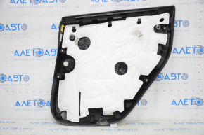 Door trim card rear left Tesla Model Y 20- leather black type 1, with speaker, with suede insert, with window lift control, with door opening button, scratches, without backlight