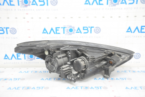 Headlight front left Hyundai Santa FE Sport 17-18 rest usa halogen, spiderweb on glass, sand