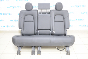 Rear row of seats 2nd row Tesla Model Y 20 - black leather, solid bottom, electric, heated
