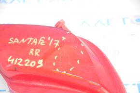 Reflector rear right Hyundai Santa FE Sport 17-18 rest usa, varnish used