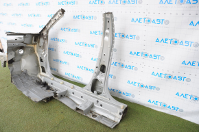 Front right quarter Toyota Camry v50 12-14 usa silver, with central pillar