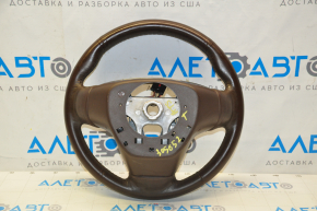 Bare steering wheel Cadillac ATS 13 - brown leather, no buttons, scratches