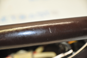 Bare steering wheel Cadillac ATS 13 - brown leather, no buttons, scratches