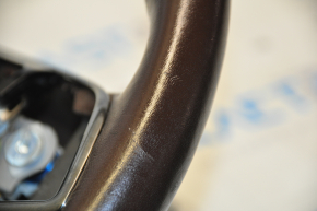 Bare steering wheel Cadillac ATS 13 - brown leather, no buttons, scratches