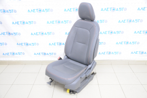 Driver's seat Chevrolet Bolt 17- with airbag, dark gray leather, mechanical, heating, cotton wool under chemical treatment