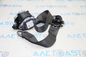Seat belt rear left GMC Terrain 10-17 black, burnt, worn fastening