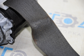 Seat belt rear left GMC Terrain 10-17 black, burnt, worn fastening