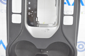 Overlay on the center console cup holder Hyundai Santa FE Sport 17-18 rest, black, heated, peeling paint