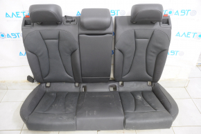 Rear row of seats 2nd row Audi A3 8V 15-16 4d leather, black, dry cleanable, cracks in leather, rusty frame