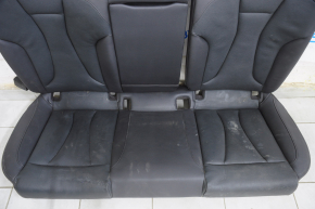 Rear row of seats 2nd row Audi A3 8V 15-16 4d leather, black, dry cleanable, cracks in leather, rusty frame