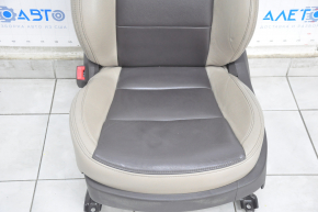 Driver's seat Hyundai Santa FE Sport 17-18 rest, with airbag, electric, leather beige + brown, heating