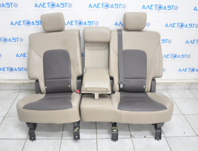 Rear row of seats 2nd row Hyundai Santa FE Sport 17-18 rest, leather beige+brown