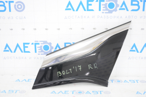 Rear wing trim right Chevrolet Bolt 17-21 black gloss, chrome molding