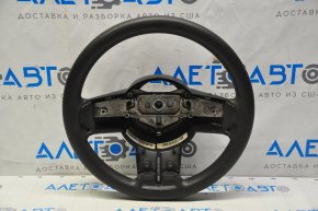 Bare steering wheel Jeep Compass 11-16 rubber black, without pad, scratch on plastic
