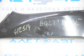 Left trunk door molding along glass Chevrolet Bolt 17-21 black, glossy, scratches