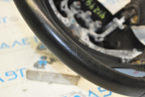 Naked steering wheel Nissan Pathfinder 13-20 leather black, scratches, dents