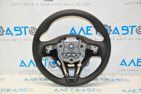 Naked steering wheel Kia Optima 16-18 rubber black, without pads and buttons, scratch