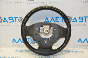 Naked steering wheel Lexus ES300h ES350 13-15 prerest, black leather, dark wood, heated, scratches, bumps