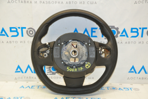 Steering wheel bare Fiat 500X 16-18 leather with heating, scratches