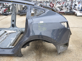 Quarter wing rear left Tesla Model Y 21- on the body, cast side member, graphite, fold