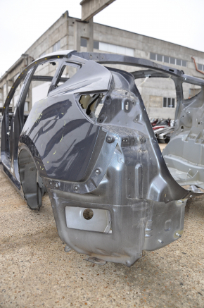 Quarter wing rear left Tesla Model Y 21- on the body, cast side member, graphite, fold