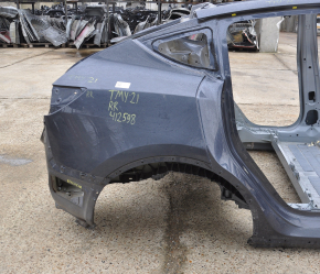 Quarter wing rear right Tesla Model Y 21- on the body, cast side member, graphite