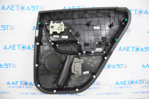 Door trim card rear left Kia Niro 17-22 HEV, PHEV black, glossy insert, without heating