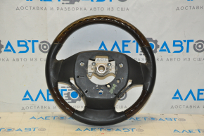 Naked steering wheel Lexus ES300h ES350 13-15 prerest, black leather, dark wood, heated, scratches