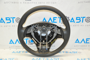Naked steering wheel Nissan Rogue 14-16 rubber black, fragment broken off