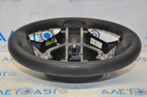 Naked steering wheel Nissan Rogue 14-16 rubber black, fragment broken off