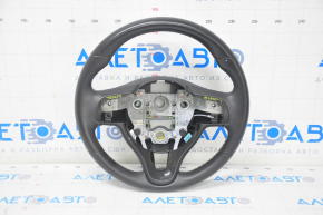 Naked steering wheel Kia Niro 17-19 HEV, PHEV leather, black, glossy overlay