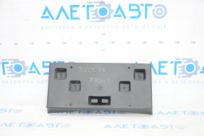 Chevrolet Bolt 17 Front License Plate - Broken Fasteners, Non-Factory Holes
