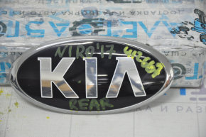 Emblem badge KIA trunk door Kia Niro 17-21 HEV, PHEV broken guide, chrome peeled off