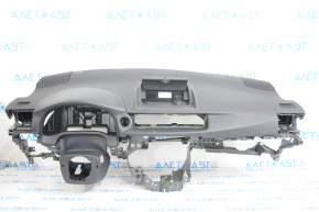 Torpedo front panel bare without AIRBAG Lexus CT200h 11-13 black crack broken upper glove compartment