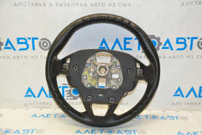Naked steering wheel Ford Edge 15-18 rubber black, bumper, torn fasteners