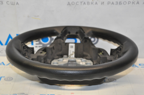 Naked steering wheel Ford Edge 15-18 rubber black, bumper, torn fasteners