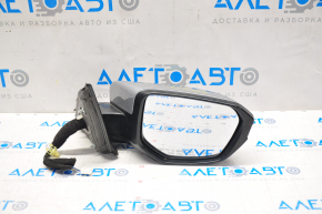 Side mirror right Honda Civic X FC 16-21 3 pins, silver, scratches, poke
