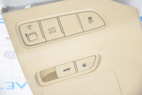 Driver's knee pad Hyundai Azera 12-17 beige, with buttons, broken fasteners