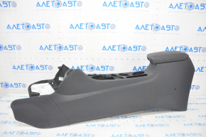 Central console armrest and cup holder Kia Niro 17-19 HEV, PHEV leather black for rear row air conditioning, scratches