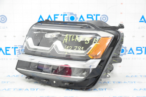 Headlight front left VW Atlas 18-20 pre-rest complete with chrome and block
