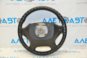Naked steering wheel Hyundai Sonata 11-15 leather black, without buttons and pads, scratches