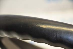 Naked steering wheel Hyundai Sonata 11-15 leather black, without buttons and pads, scratches