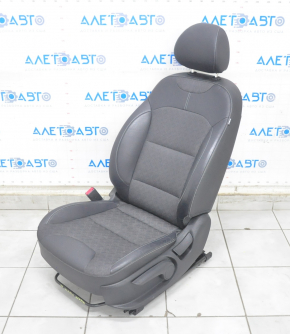 Driver's seat Kia Niro 17-22 HEV, PHEV with airbag, combined black, mechanical, heated
