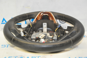 Steering wheel bare Lincoln MKX 16- leather black with heating, scratches